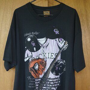 Vintage 1993 Nutmeg MLB Genuine Merchandise Colorado Rockies Men's XL T-Shirt